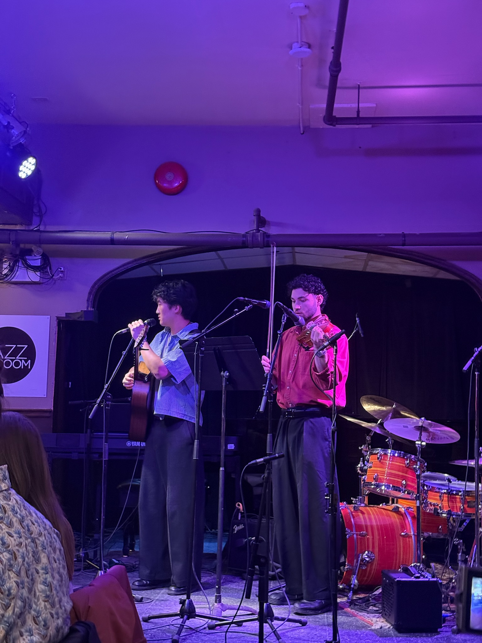 Arya Javadi playing violin